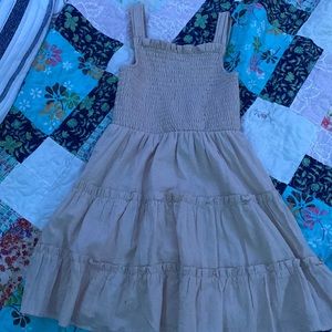 beige mini dress!